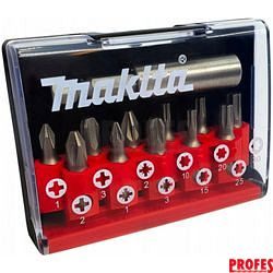 MAKITA Sada bitů 1/4" 12 ks v plastové krabičce