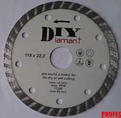 DIYT230 diamantový řezný kotouč DIY - TURBO