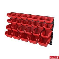 QBRICK Nástěnný regál s boxy "SET 4"