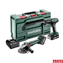 Combo Set 2.4.4 18 V akumulátorové stroje v sadě Metabo SB 18 + W 18 L 9-125, MetaBox