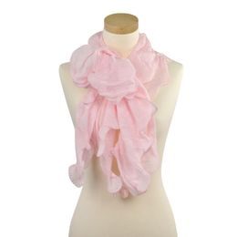 Vlnitý šátek růžový