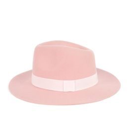 Podzimní dámský klobouk růžový
