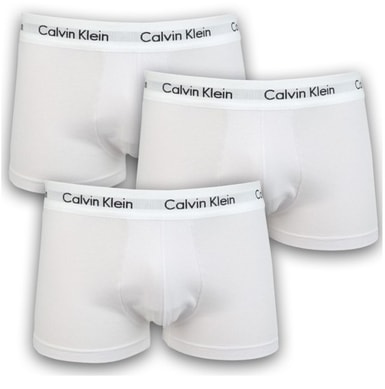 Pánské boxerky CALVIN KLEIN Cotton Stretch 3-pack U2664G-100 bílé Pánské boxerky CALVIN KLEIN Cotton Stretch 3-pack U2664G-100 bílé