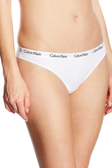 Dámské kalhotky tanga CALVIN KLEIN Carousel D1617E bílé Dámské kalhotky tanga CALVIN KLEIN Carousel D1617E bílé