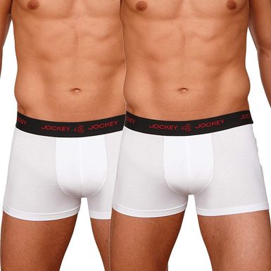 Pánské boxerky JOCKEY 3D-Innovations 2pack bílé Pánské boxerky JOCKEY 3D-Innovations 2pack bílé