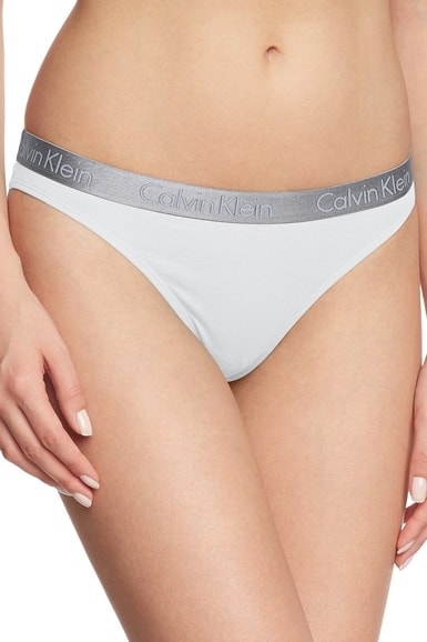 Dámské kalhotky tanga CALVIN KLEIN Radiant Cotton bílé Dámské kalhotky tanga CALVIN KLEIN Radiant Cotton bílé