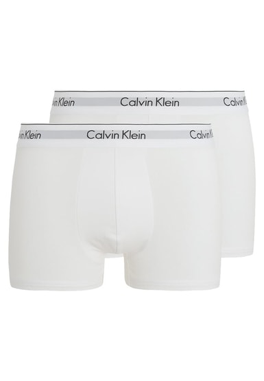 Pánské boxerky CALVIN KLEIN Modern Cotton Stretch 2 pack NB1086A bílá Pánské boxerky CALVIN KLEIN Modern Cotton Stretch 2 pack NB1086A bílá