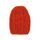 Pletená čepice s copánkovým vzorem červená