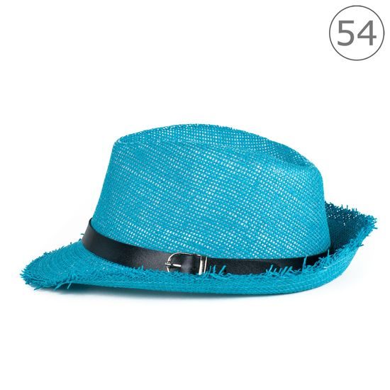 Modrý dětský trilby klobouk