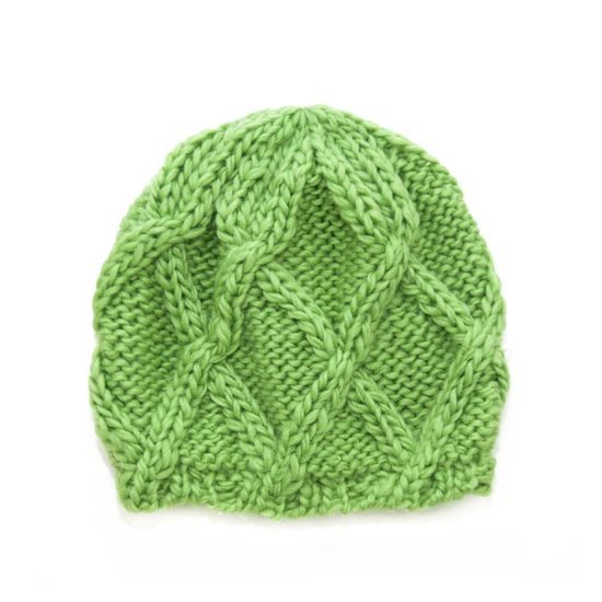 Zimní dámská čepice zelená