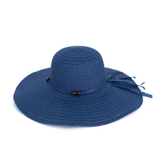 Modrý klobouk se širokou krempou