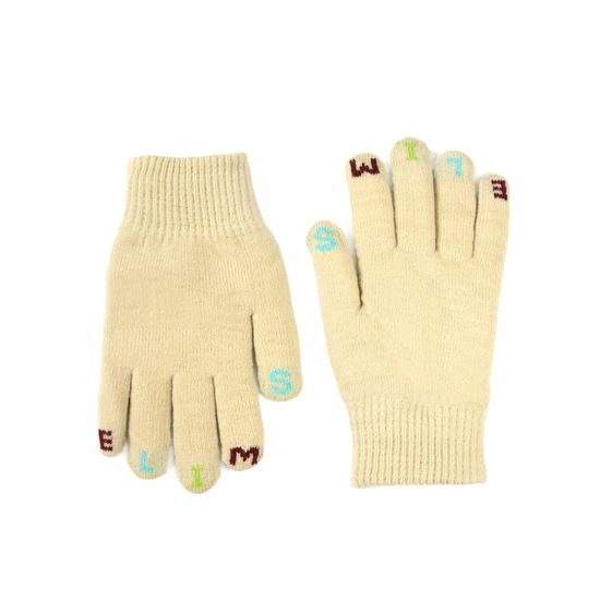 Dětské rukavice na zimu světle béžové