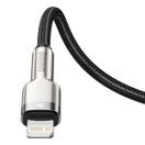 BASEUS  CAFULE METAL USB-C - LIGHTNING 20W 2,0 M BLACK