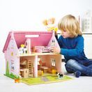 BIGJIGS TOYS PŘENOSNÝ DŘEVĚNÝ DOMEČEK PRO PANENKY