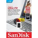 SANDISK ULTRA FIT 64GB USB 3.1 ČERNÁ