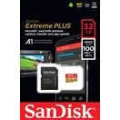 SANDISK EXTREME PLUS MICROSDHC 32GB 95MB/S + ADA.
