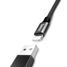 BASEUS DATOVÝ KABEL YIVEN (LIGHTNING / 8-PIN / 1,2 M/ 2A) BLACK