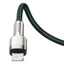 BASEUS  CAFULE METAL USB-C - LIGHTNING 20W 1,0 M GREEN