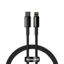 BASEUS  TUNGSTEN PD USB-C - LIGHTNING 1,0 M 20W BLACK