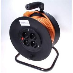 PremiumCord Prodlužovací kabel 230V 50m buben, průřez vodiče 3x1,5mm2