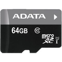 ADATA 64GB MicroSDXC Premier,class10 with Adapter