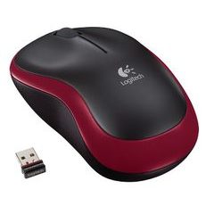 myš Logitech Wireless Mouse M185 nano červená