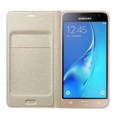 Samsung flip. pouzdro s kaps. pro Galaxy J3, zlatá