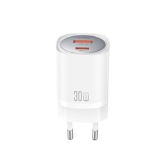 XO wall charger CE21 PD 33W 1x USB-C 1x USB white