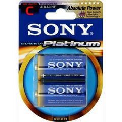 SONY Alkalické baterie AM2PTB2D, 2ks LR14/C, Stamina Platinum