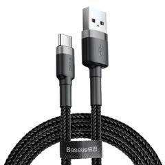 Baseus Cafule (type-C | 2 m) gray black 2A - datový kabel