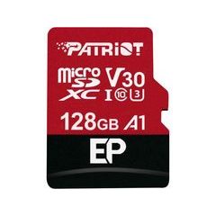 128GB microSDXC Patriot V30 A1, class 10 U3 100/80MB/s + adapter