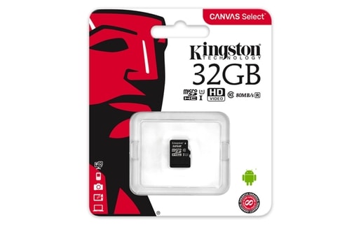 32GB MICROSDHC KINGSTON CL10 UHS-I 80R BEZ ADAP.