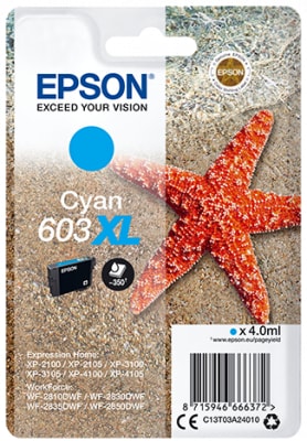 EPSON SIGLEPACK, CYAN 603XL