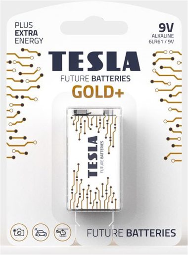 TESLA - BATERIES 9V GOLD+, 1KS, 6LR61