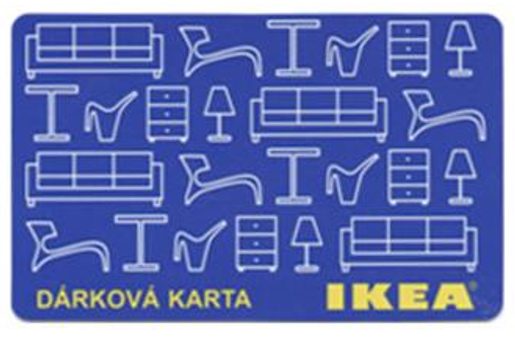 DÁRKOVÝ POUKAZ DO IKEA V HODNOTĚ 500KČ