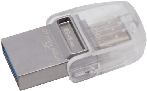 64GB KINGSTON DT MICRODUO 3C, USB 3.0/3.1 + TYPE-C