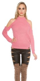 Dievčenský ružový sveter