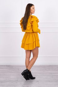 Mini šaty s volány