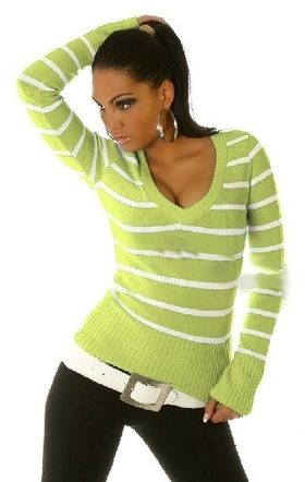 zelený dámský svetr