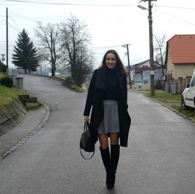 Krásná blogerka ze Slovenska Patrícia se oblékla do našeho kabátku