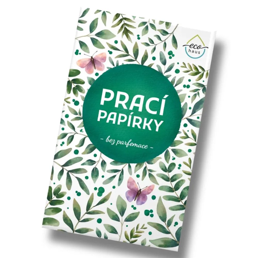 Prací papírky EcoHaus 5 praní bez parfumace