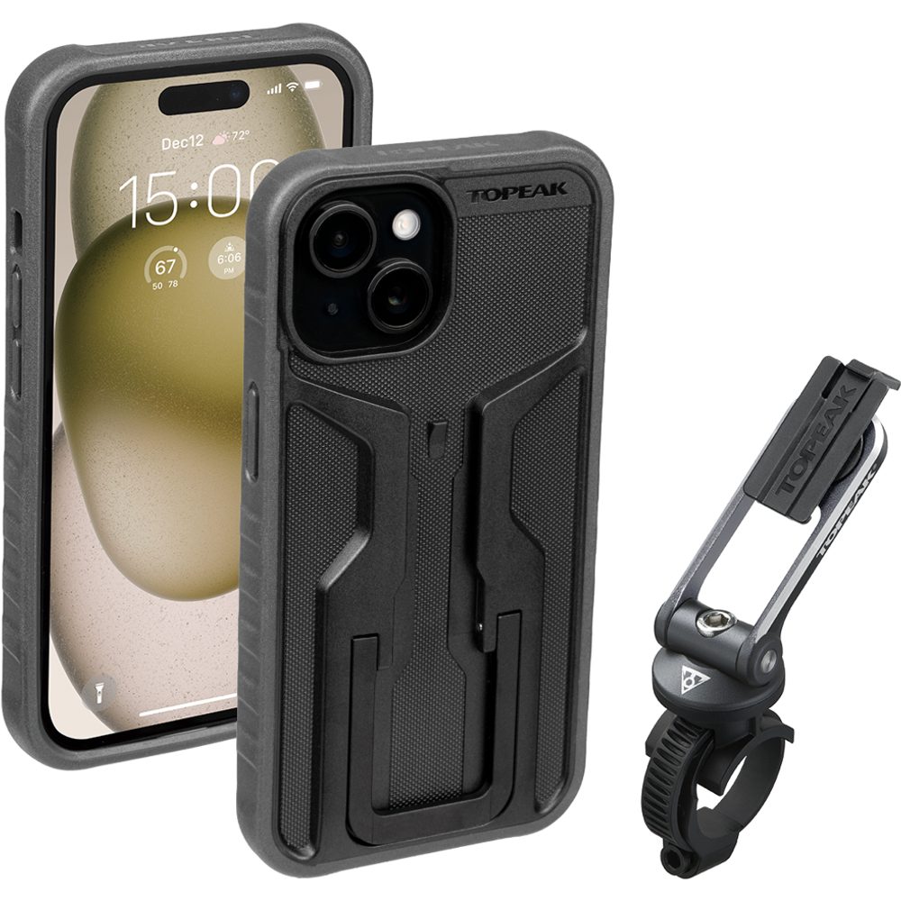 RIDECASE pro iPhone 15 černá/šedá