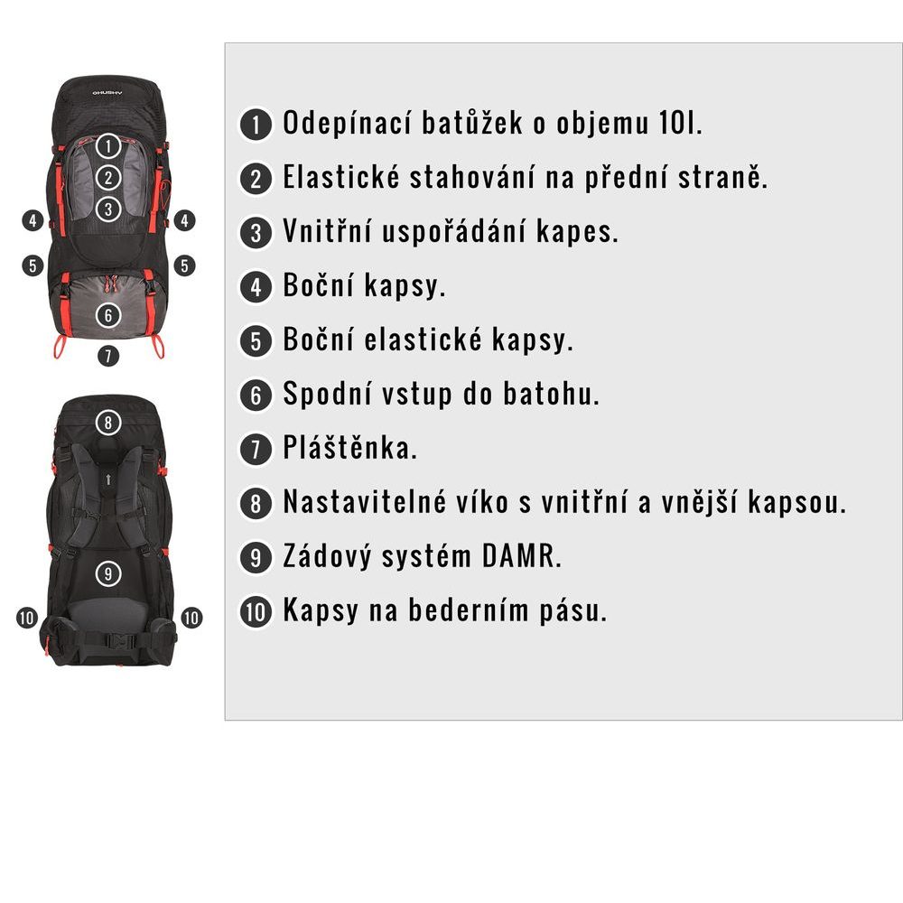 Samont 60+10 l černá