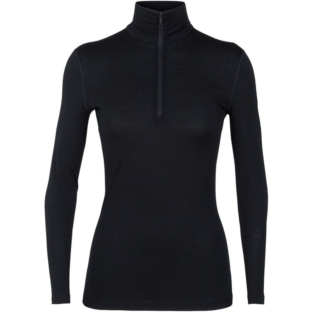 W 200 Oasis LS Half Zip, BLACK