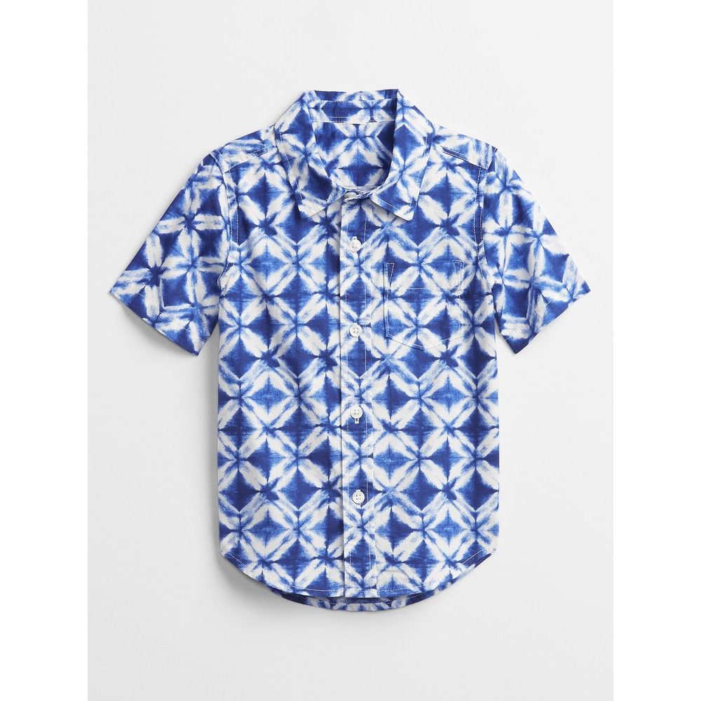 698302-01 Dětská košile poplin Modrá