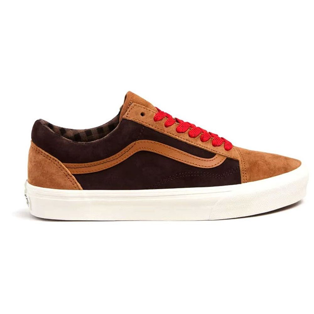 Old Skool PIG SUEDE PLAID GLAZED GINGER