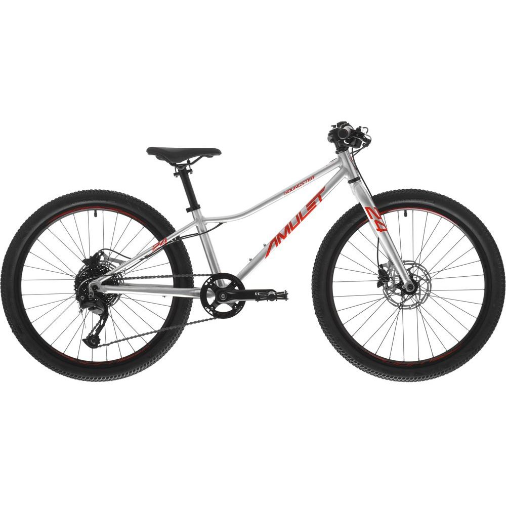 24 Youngster SH, alu brushed transparent/red