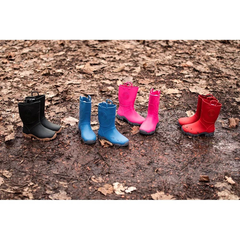DUCKY SMELLY WELLY RAIN BOOT C fuxia/grey
