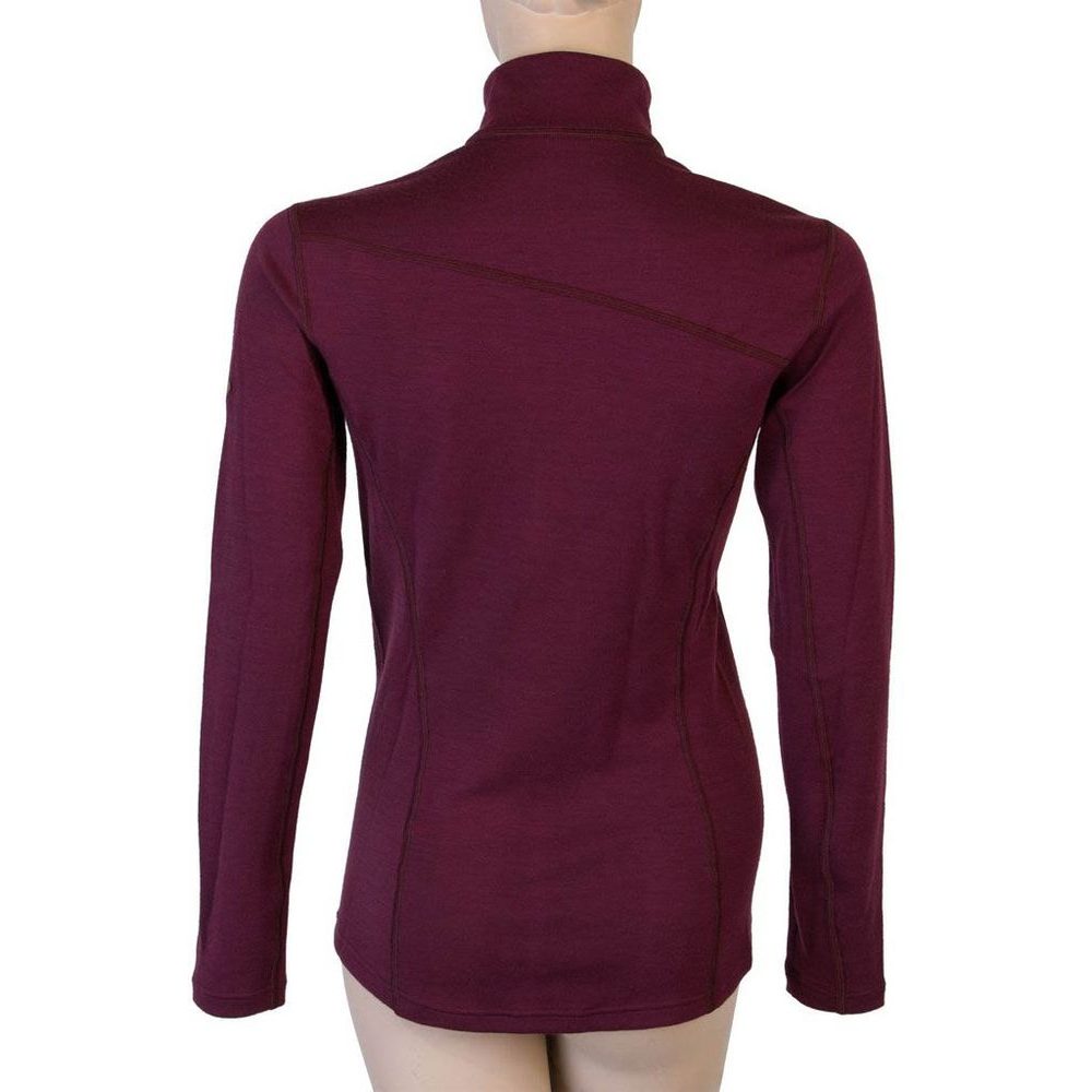 MERINO UPPER dámská mikina krátký zip port red