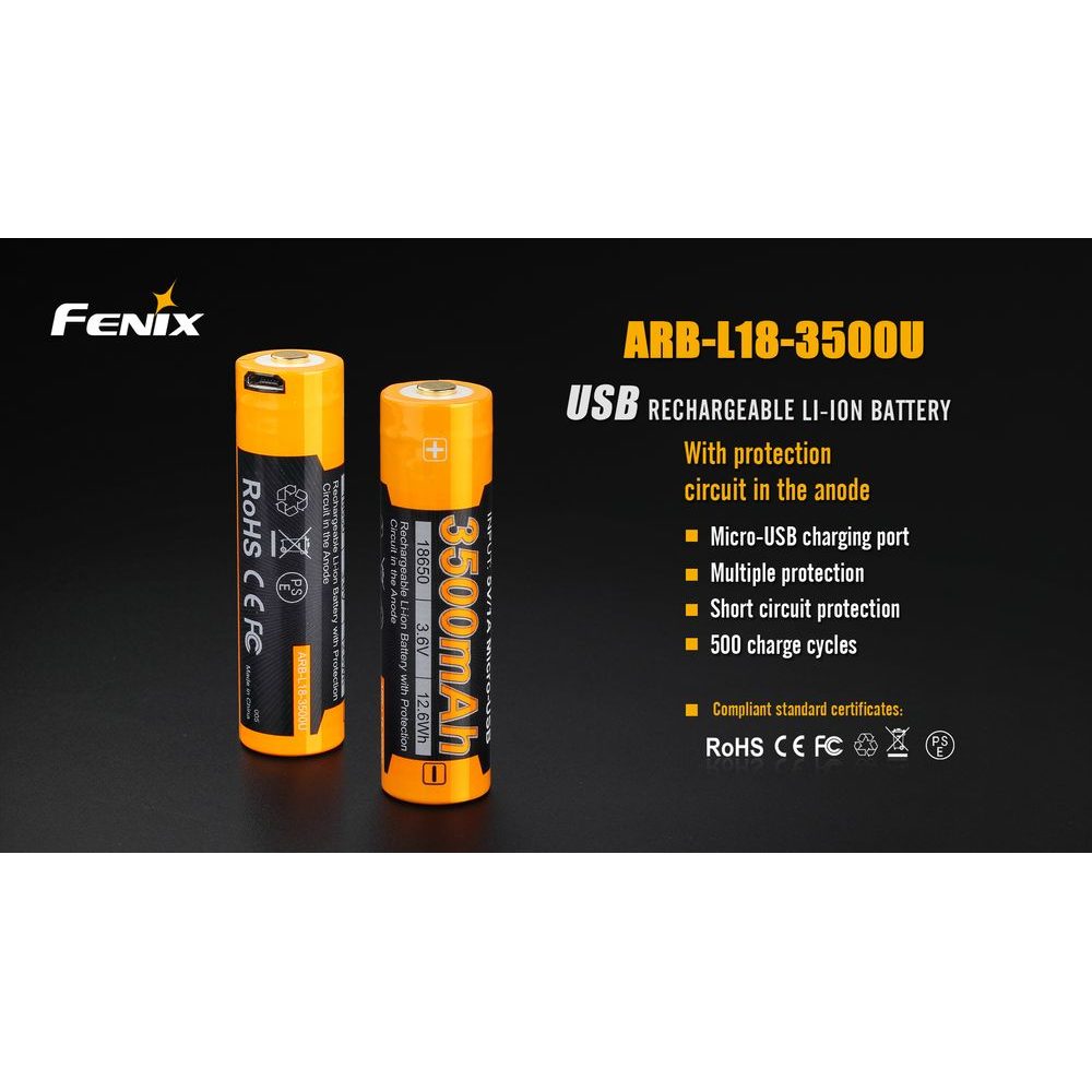18650 3500 mAh (Li-ion) USB